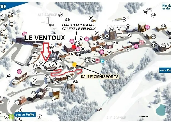 Le Ventoux - 3 Pieces 6/7 Pers - Wifi - Le Ventoux - 103ve -plagne Centre Mae-9044 *